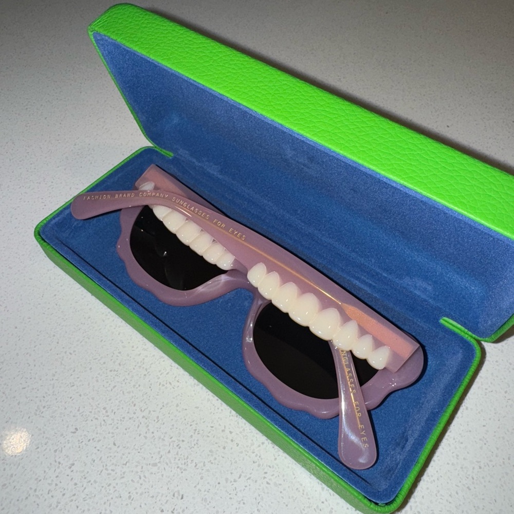 Fashion Brand Company Pink Teeth Sunglasses - Picture 9 of 10